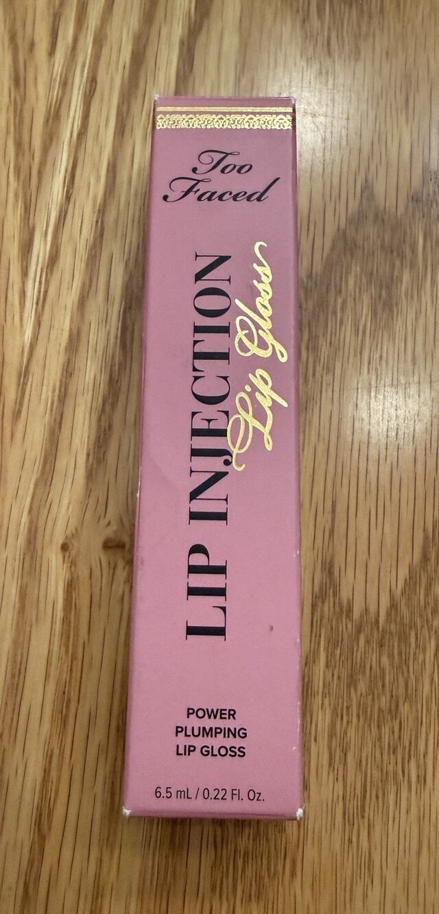 Too Faced Lip Injection Lip Gloss Pretty Pony 6.5 mL Full Size NIB Plumping